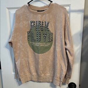 Pink Floyd studded crew sweatshirt. Size large.